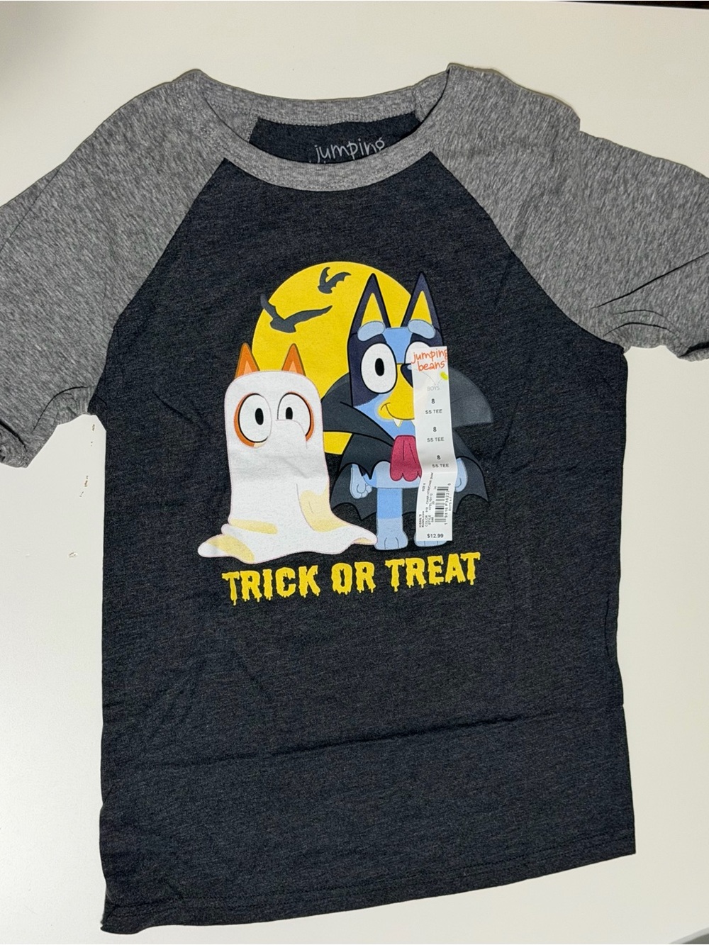 Bluey and Bingo Halloween Trick or Treat Raglan T-Shirt